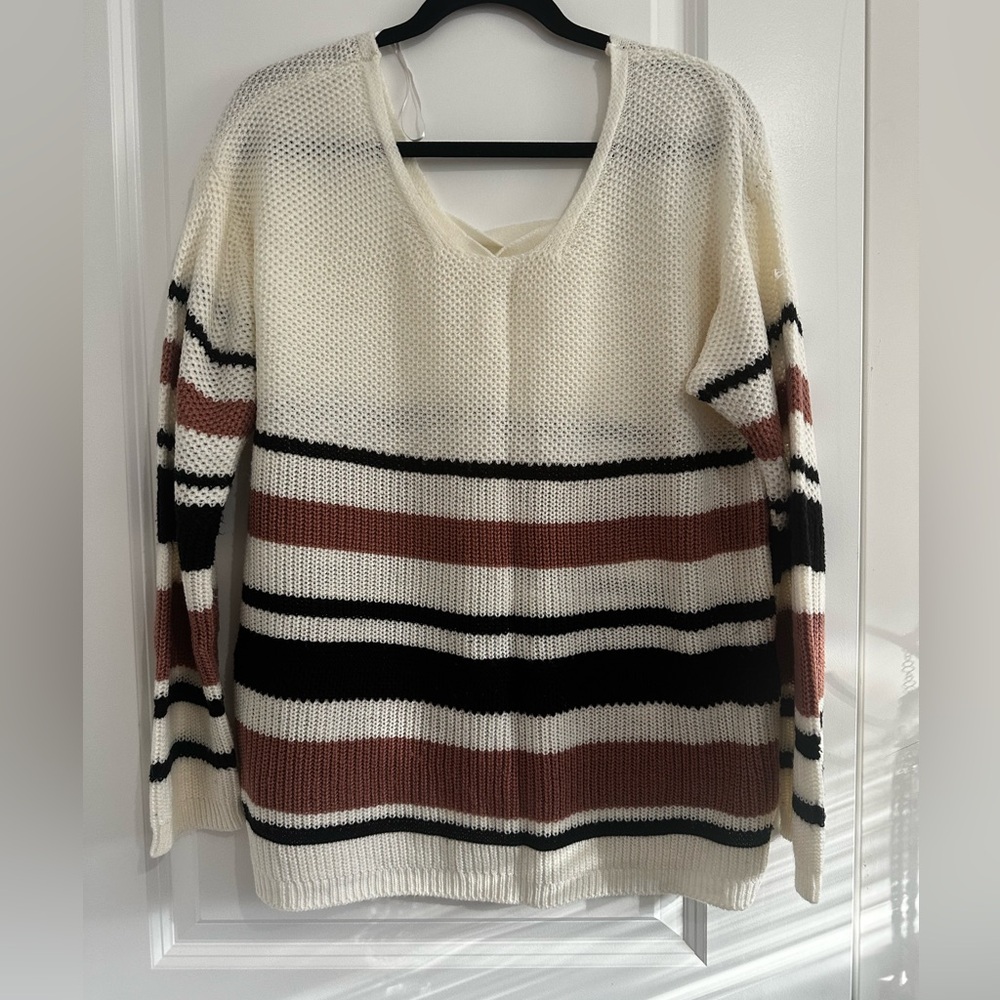 Cable Back Sweater